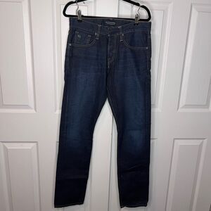Scotch & Soda Amsterdams Blauw Snatch Straight Leg Button Fly Denim Jeans 30/34